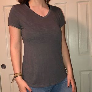 Simple Gray Vneck